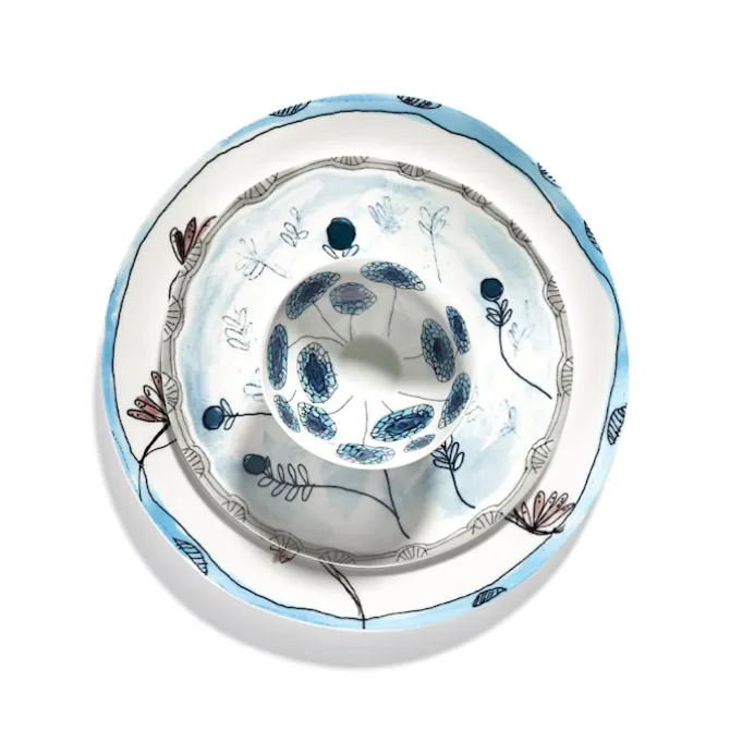 Serving Plate Camelia Aubergine
