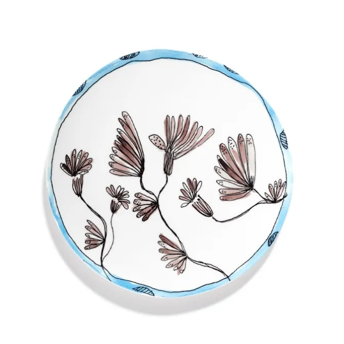 Serving Plate Camelia Aubergine