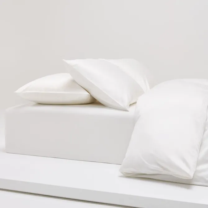 Shade dynetrekk satin crisp white