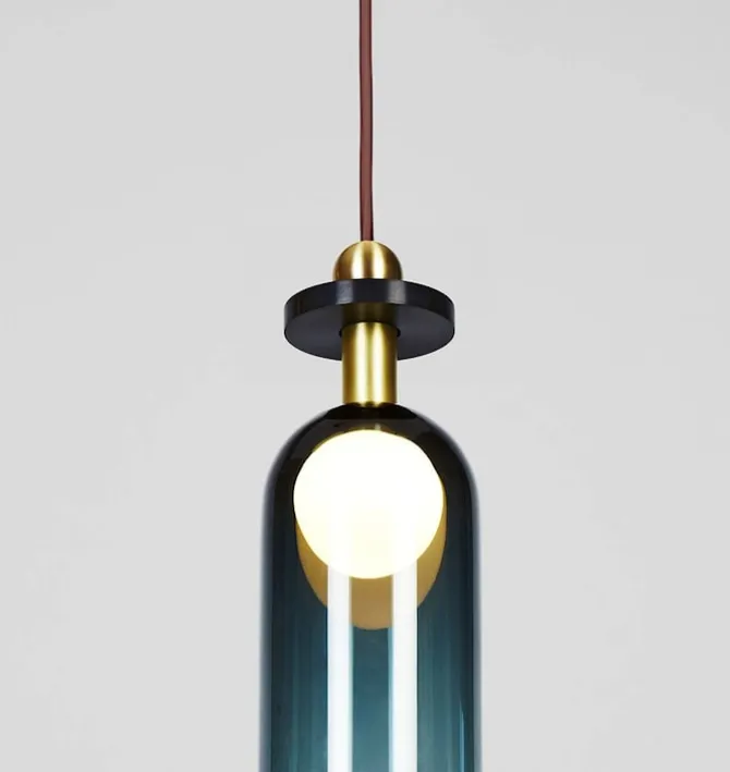 Shape Up Pendant Cylinder Midnight blue