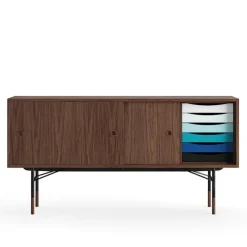 Sideboard Cold med lådor Walnut Veneer