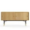 Sideboard utan lådor Dark oiled oak Veneer
