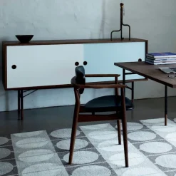 Sideboard utan lådor Oak White/Yellow