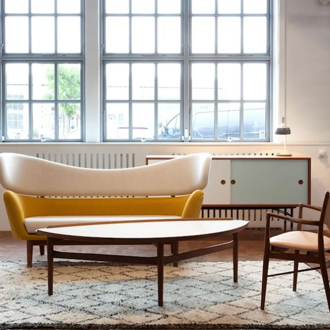 Sideboard utan lådor Walnut Veneer