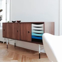 Sideboard Warm med lådor Dark oiled oak Veneer