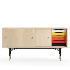 Sideboard Warm med lådor Oak Veneer