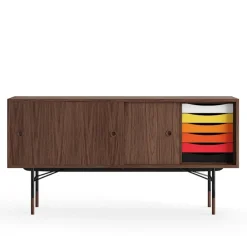 Sideboard Warm med lådor Walnut Veneer