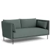 Silhouette 2-seters sofa Black Piping/Black