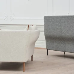 Silhouette 2-seters sofa Black Piping/Black