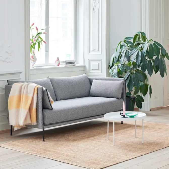 Silhouette 2-seters sofa Cognac Piping/Oiled Oak