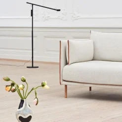 Silhouette 2-seters sofa Cognac Piping/Oiled Oak