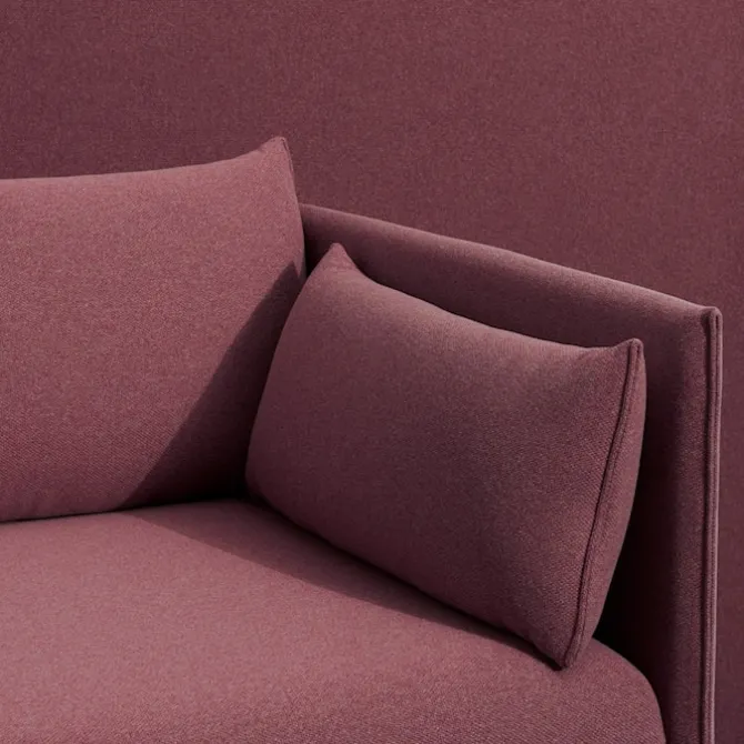 Silhouette 2-seters sofa Cognac Piping/Oiled Oak