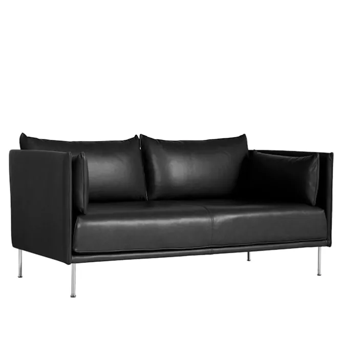 Silhouette 2-seters sofa Matching Piping/Chrome