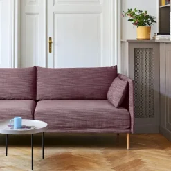 Silhouette 2-seters sofa Matching Piping/Chrome