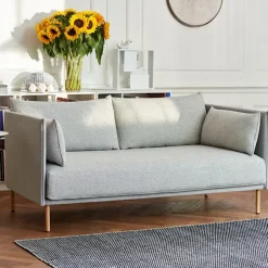 Silhouette 3-seters sofa Matching Piping/Oiled Oak