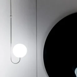 Single Angle Pendant Satin Brass