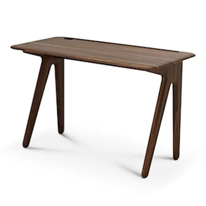 Slab Desk Small Fumed Oak