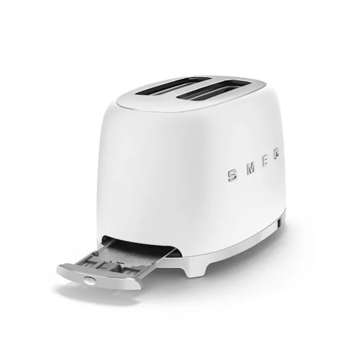 Smeg 2 Slice Toaster Matt White