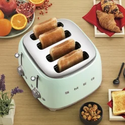Smeg 4 Slot Toaster Creme