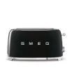 Smeg Toaster 4 Slices Black