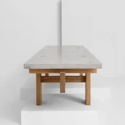Sofabord V.Lf.02 160 cm - Eik/Kalkstein