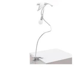 Sparrow Taking Off Lamp With Clamp