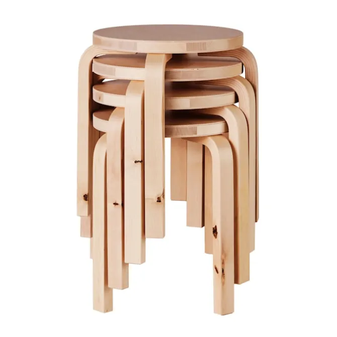 Spesialutgave av Stool E60 Wild Birch, signert Formafantasma