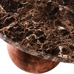 Sphere Sofa Table Round Dark Emperador
