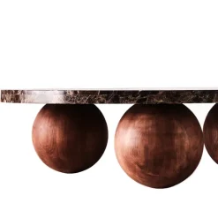 Sphere Sofa Table Round Dark Emperador