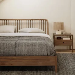 Spindle Bedside Table