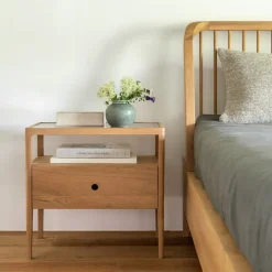 Spindle Bedside Table
