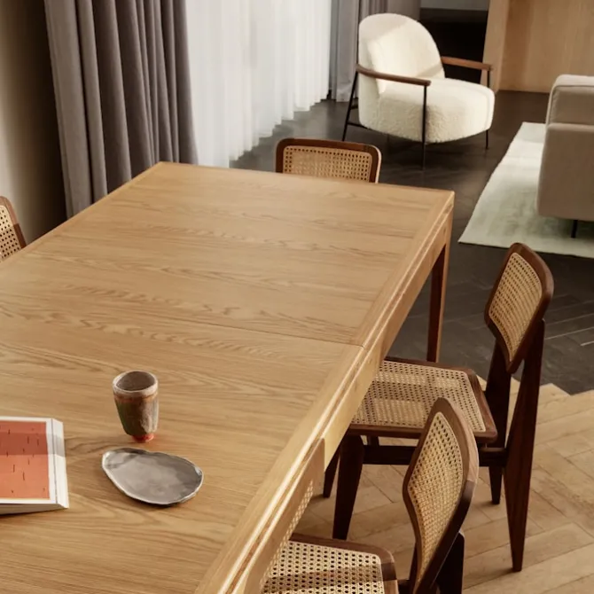 S-Table uttrekkbart spisebord