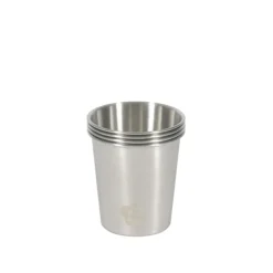 Steel Cup Pick Up Stainless Steel Set of 4