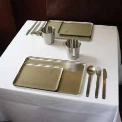 Steel Plate Pick Up Stainless Steel Set of 4