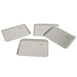 Steel Plate Pick Up Stainless Steel Set of 4