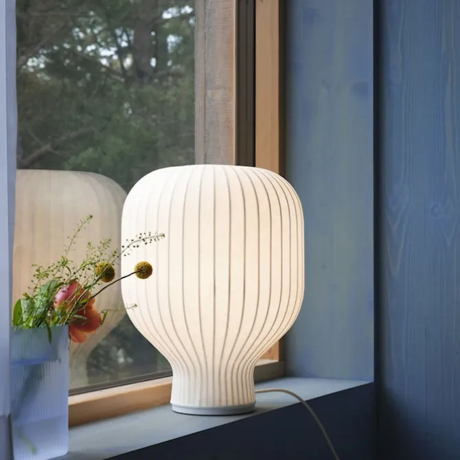 Strand bordlampe 59 cm hvit