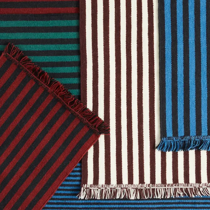 Stripes and Stripes Wool teppe 52 x 95 cm