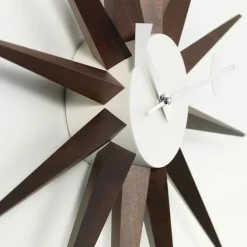 Sunburst Clock veggklokke