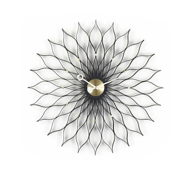 Sunflower veggklokke Black/Brass