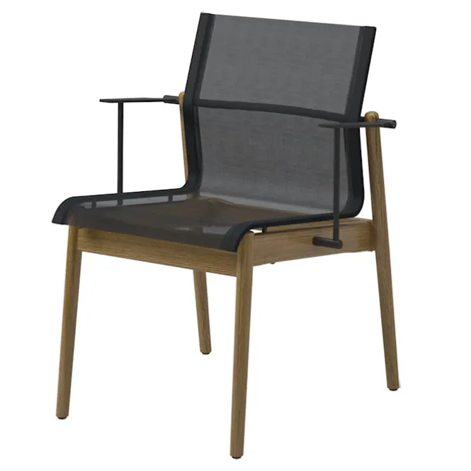 Sway Teak Stacking Armchair