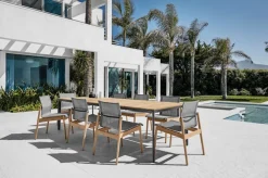 Sway Teak Stacking Armchair