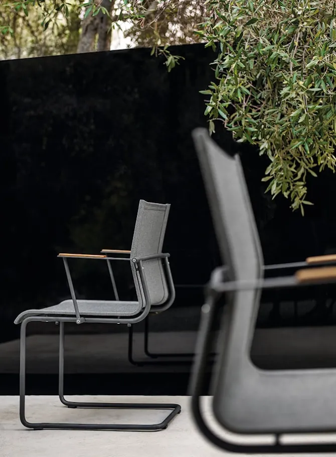 Sway Teak Stacking Armchair