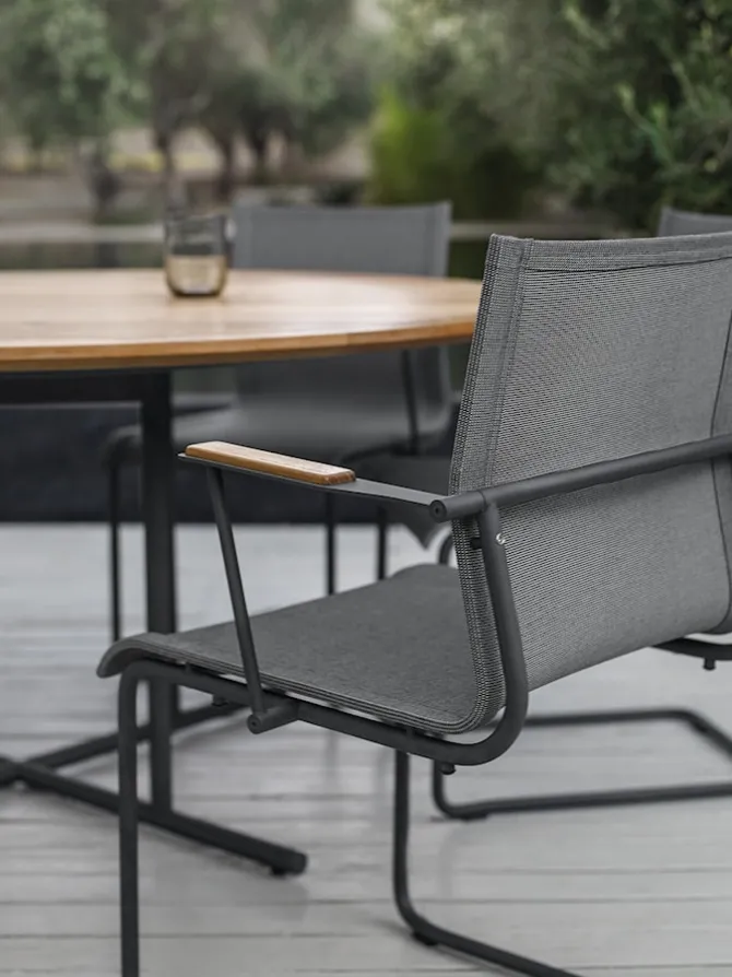Sway Teak Stacking Armchair