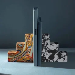 Swirl Stepped Bookends