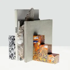 Swirl Stepped Bookends
