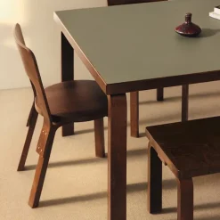 Table 83 Exclusive Edition walnut stain/linoleum olive