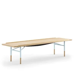 Table Bench Large med mässingskanter