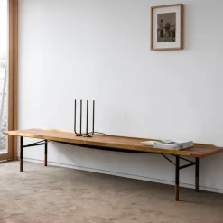 Table Bench Large med mässingskanter