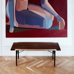 Table Bench Small med mässingskanter