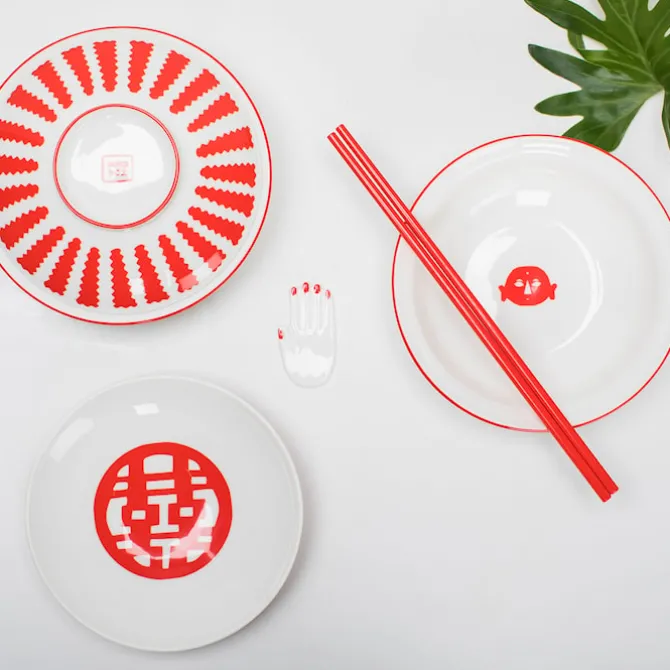 Table Nomade Chopstick Holder & Chopsticks - Set of 2